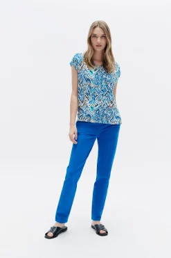 Best Sale Tshirt Taele Bleu Femme Tops Et T-Shirts