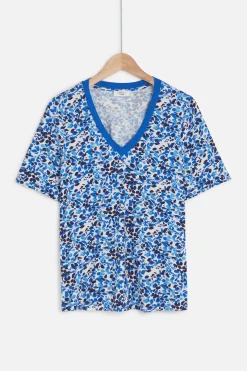 Fashion Tshirt Tblue Femme Tops Et T-Shirts