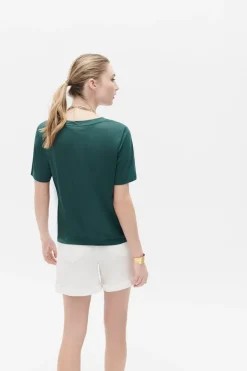 Fashion Tshirt Tini Bleu Turquoise Femme Tops Et T-Shirts