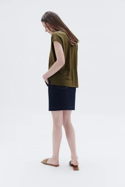 Cheap T-Shirt Tonata Vert Olive Femme Tops Et T-Shirts