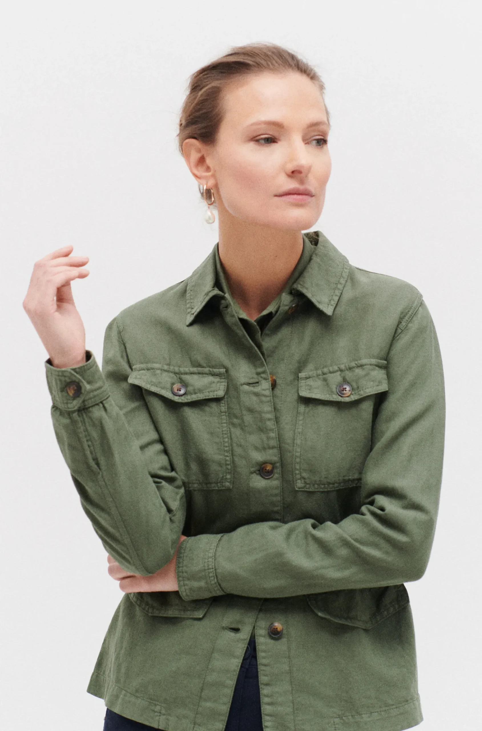 Hot Veste Grace Vert Kaki Femme Vestes