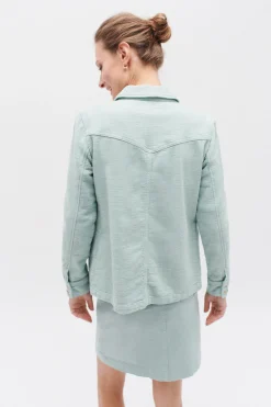 Outlet Veste Lauryn Vert Menthe Femme Vestes