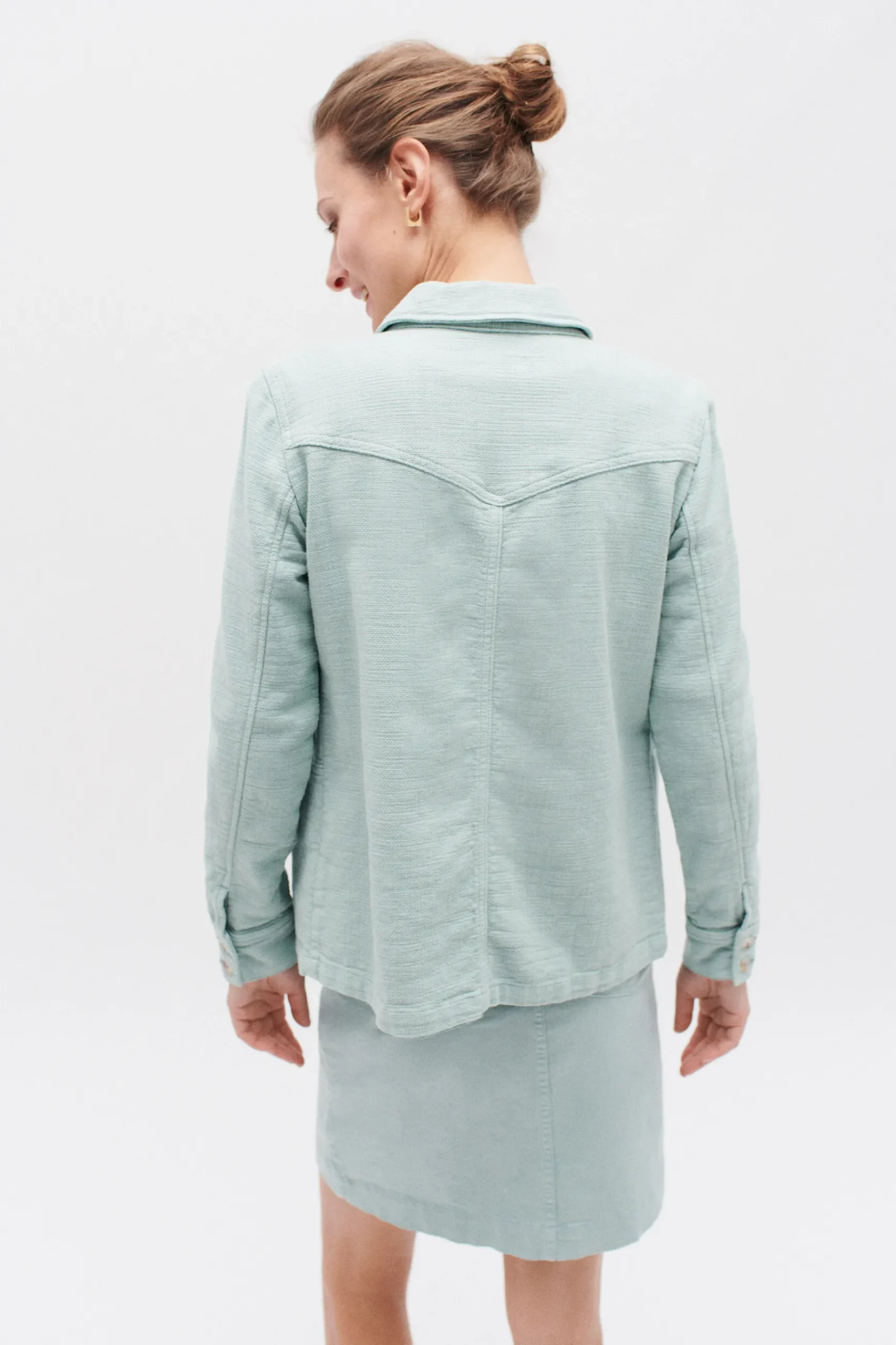 Outlet Veste Lauryn Vert Menthe Femme Vestes