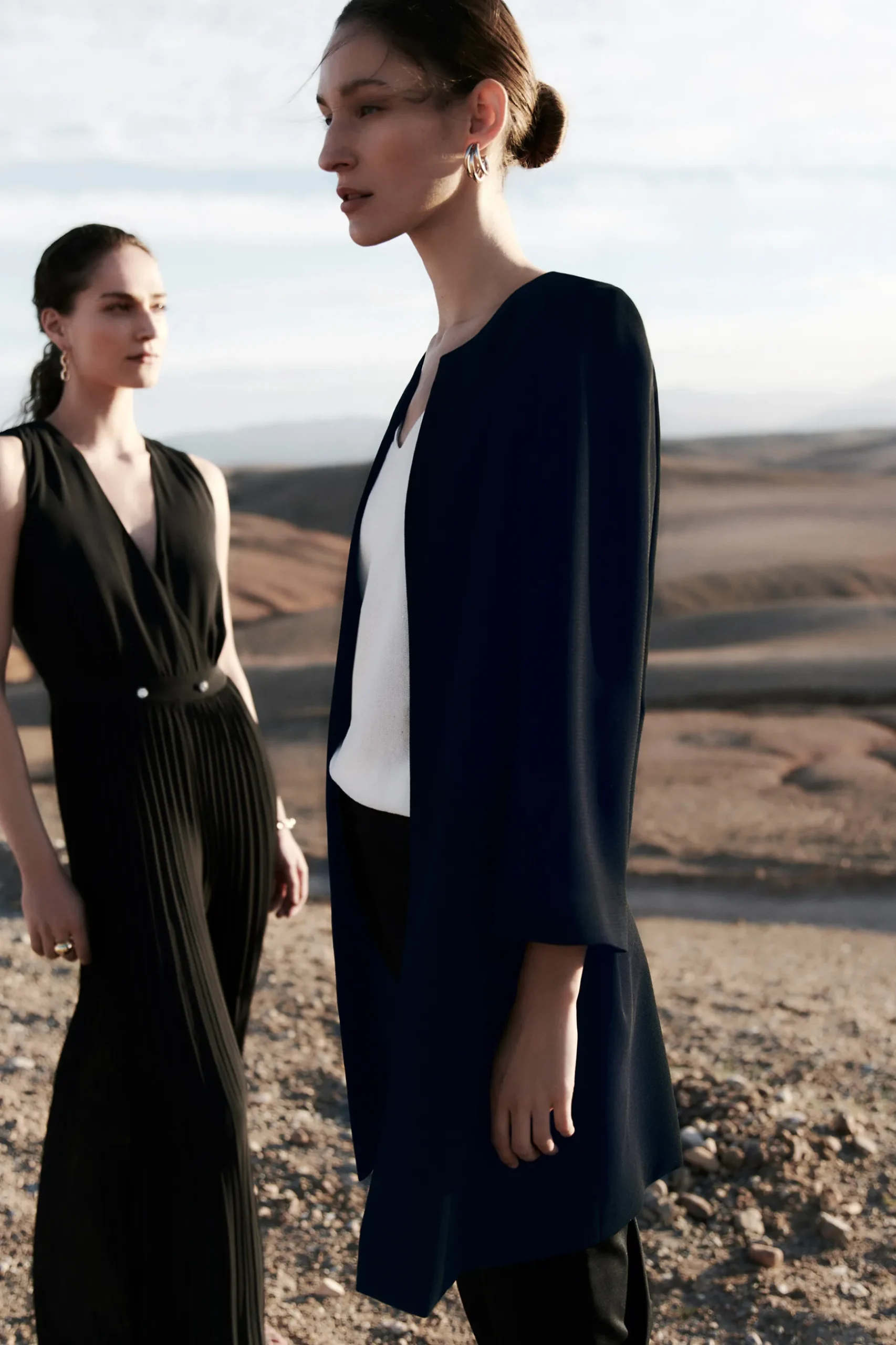 Best Sale Veste Longueur Midi Et Coupe Structuree. Femme Manteaux