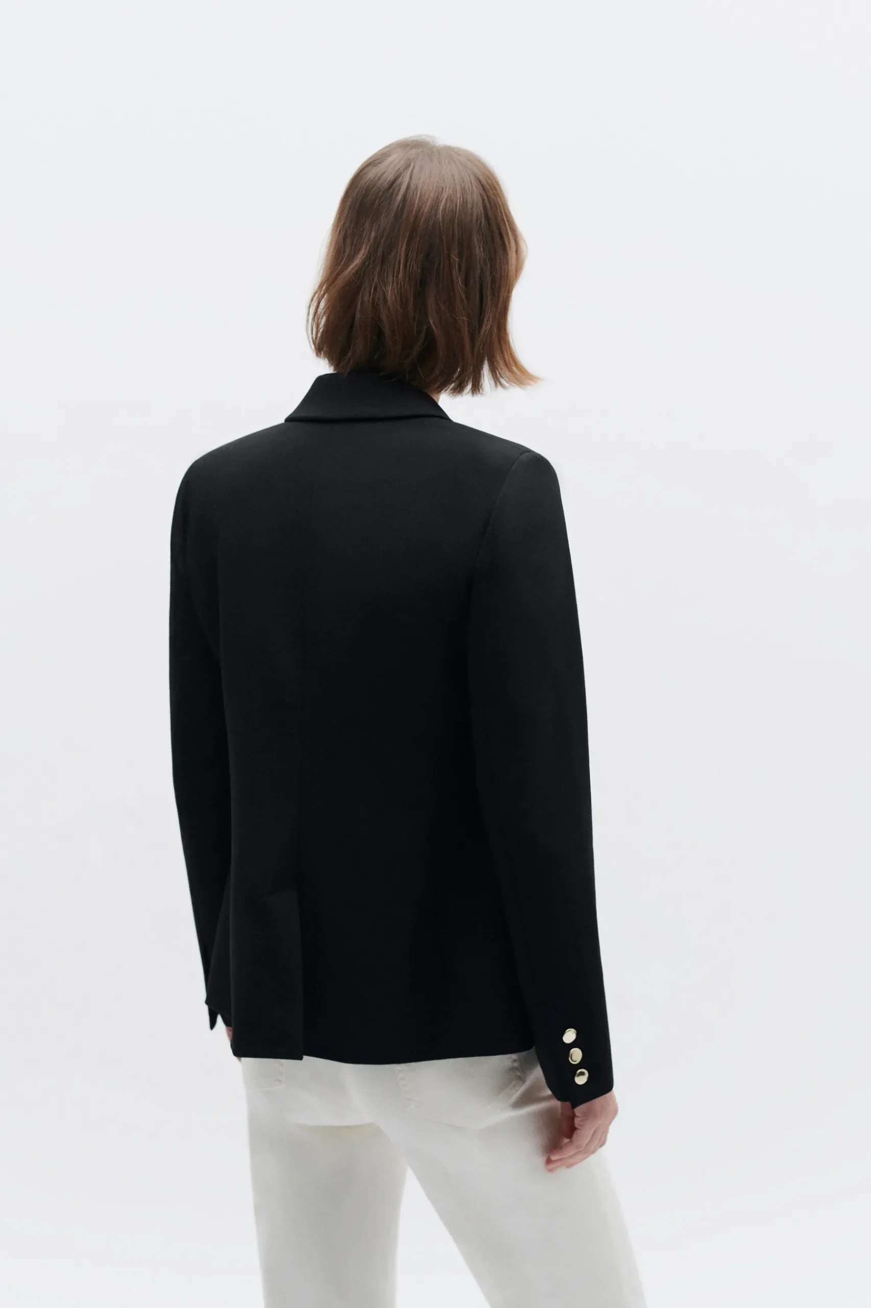 Cheap Veste Octavie Double Boutonnage Noir Femme Blazers